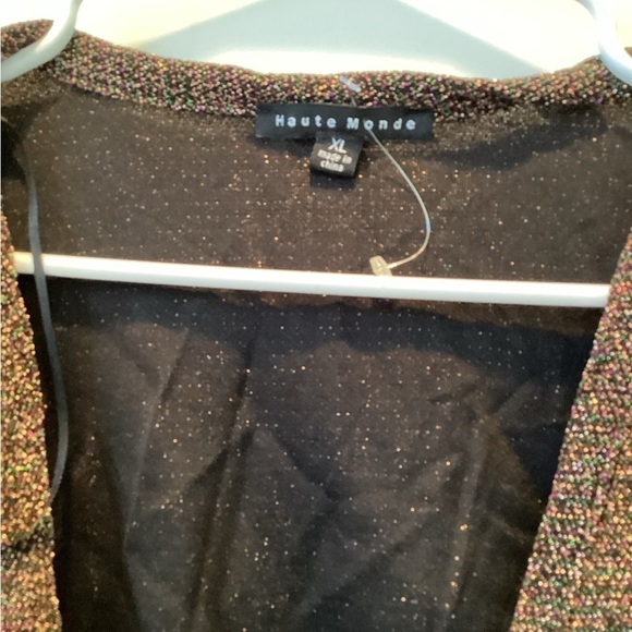 NWOT Haute Monde Cropped Cardigan size XL - Picture 3 of 3